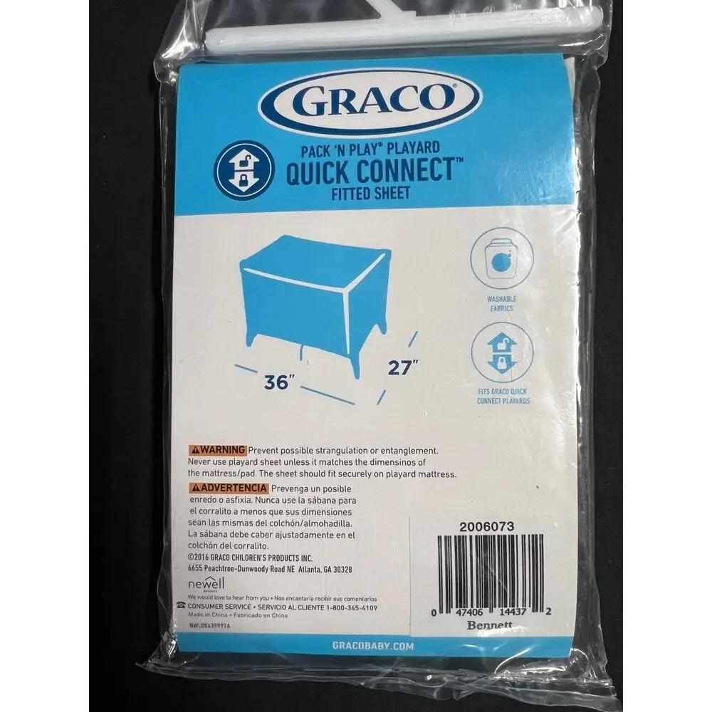 NIP Graco Pack n Play Sheet